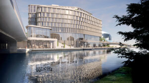 Plan för högt kontorshus i City